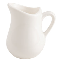 American Metalcraft Bell Shaped Creamer, White Porcelain