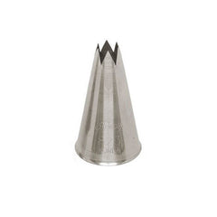 Ateco Open Star Piping Tip, Stainless Steel