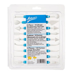 Ateco 9 Piece/18 Shape Sculpturing Tool Set
