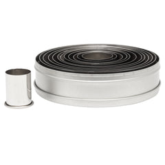 Ateco 12 Piece Plain Round Cutter Set, Stainless Steel