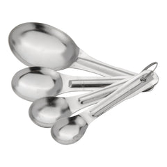 Browne 4 Piece Measuring Spoon Set, Stainless Steel