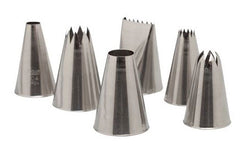 Ateco 6 Piece Large Tube Piping Tip/Decorating Set