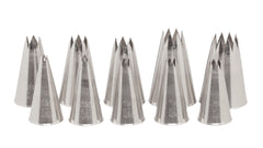 Ateco 10 Piece Star Piping Tip/Decorating Tube Set
