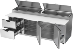 Beverage-Air DPD93HC-2 Two Drawer Two Door Pizza Prep Table, 93"