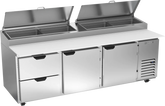 Beverage-Air DPD93HC-2 Two Drawer Two Door Pizza Prep Table, 93"