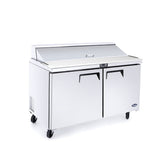 Atosa MSF8302GR Standard Top Double Door Sandwich Prep Table Refrigerator, 12 Pan, 48", 115/60/1