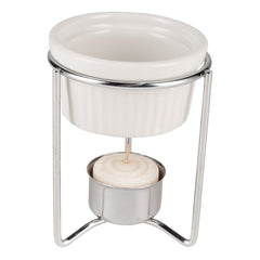 Browne Butter Warmer Set, Chrome/Ceramic