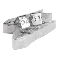 American Metalcraft Mini Number Tents, 1-100, 1" Square (100-pack), FINAL SALE