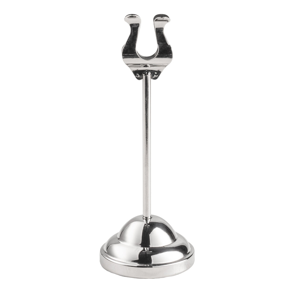 American Metalcraft Harp-Style Weighted Card Holder, Stainless Steel