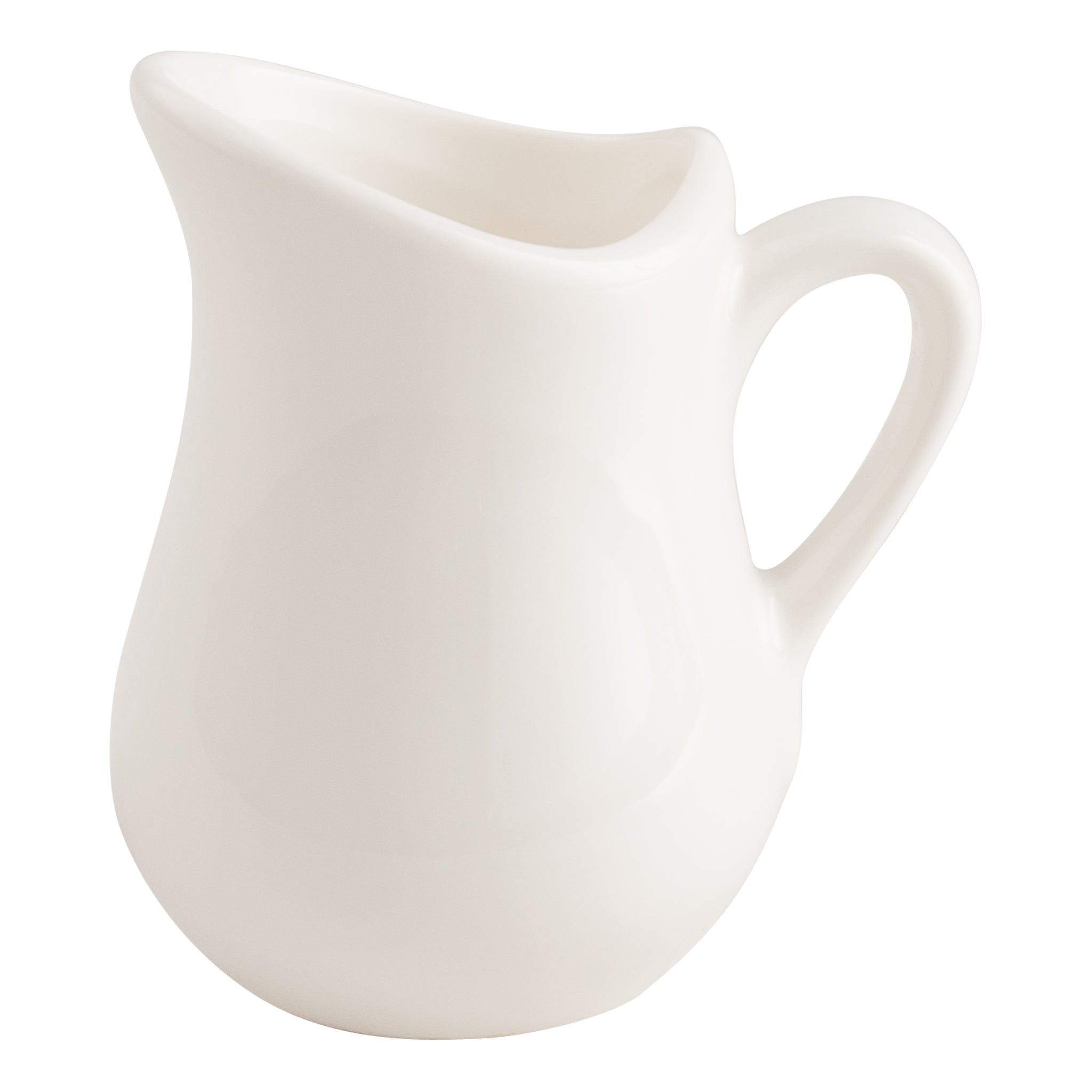 American Metalcraft Bell Shaped Creamer, White Porcelain