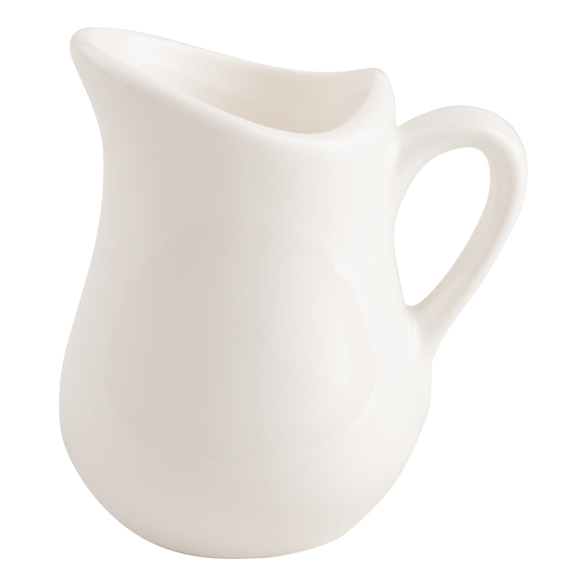 American Metalcraft Bell Shaped Creamer, White Porcelain