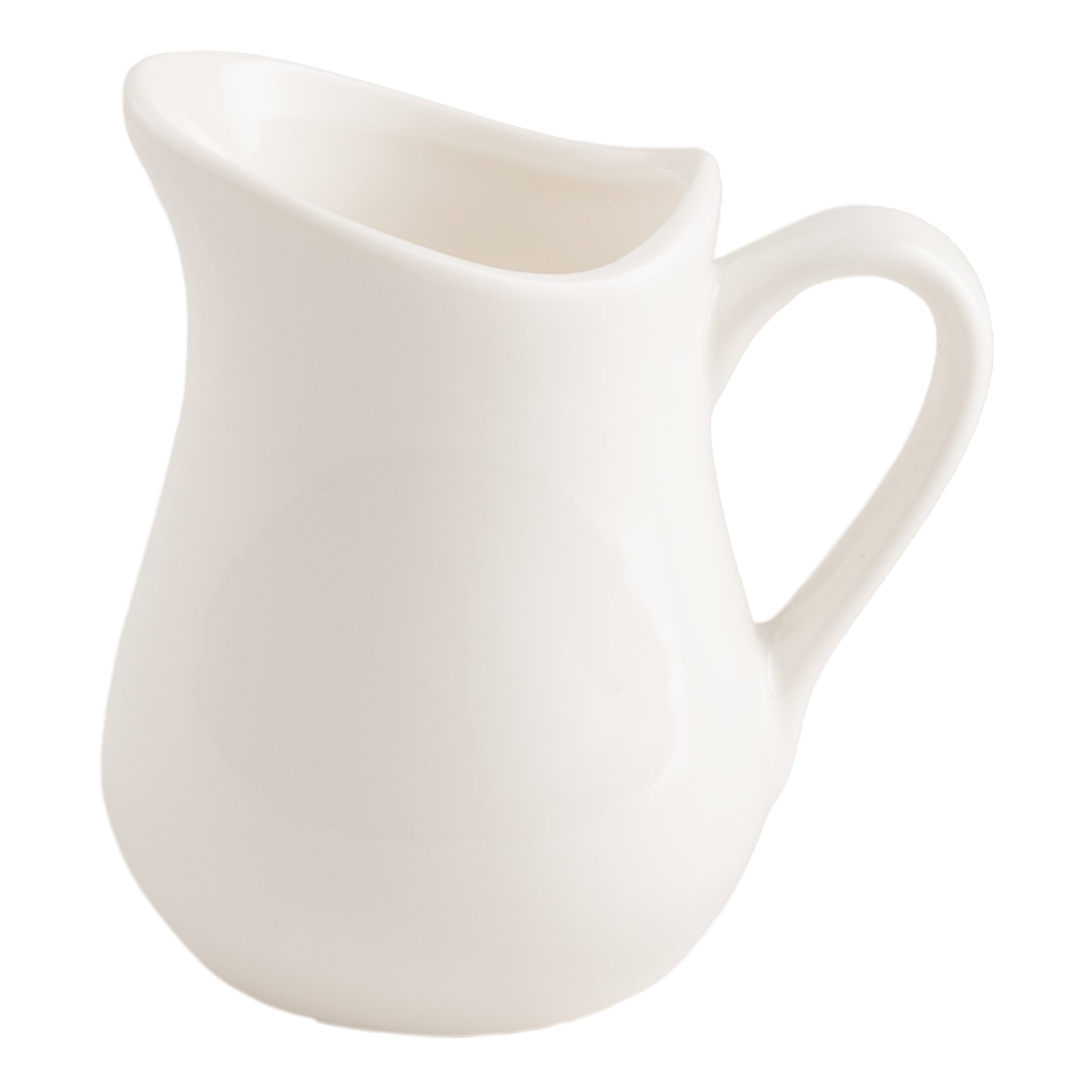 American Metalcraft Bell Shaped Creamer, White Porcelain