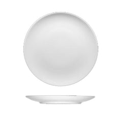 BauscherHepp Options Flat Round Coupe Plate, 8", White (12-pack)