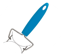 Ateco Rolling Circle Cutter, 2.5" Diameter, Stainless Steel/Blue Silicone