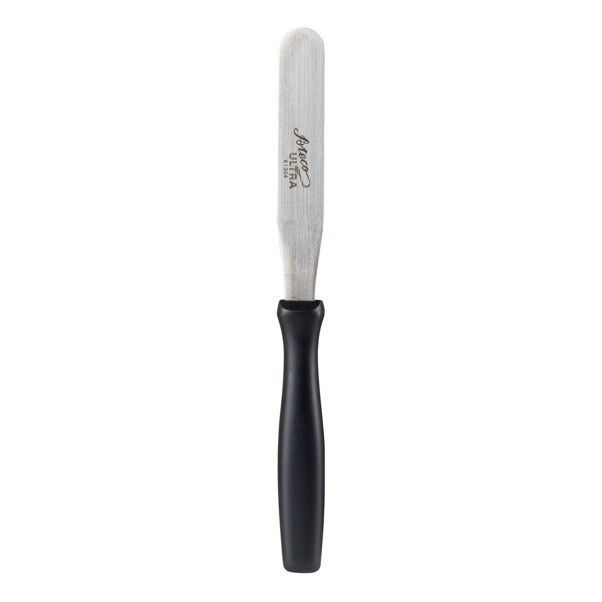 Ateco Straight Spatula, Black Plastic Handle
