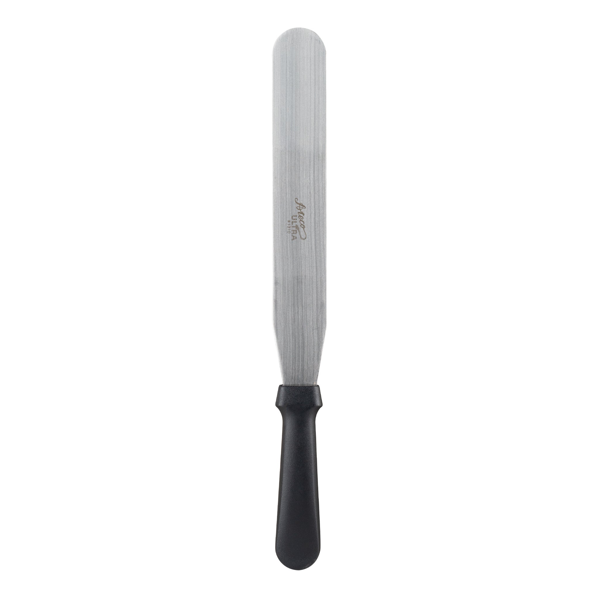 Ateco Straight Spatula, Black Plastic Handle