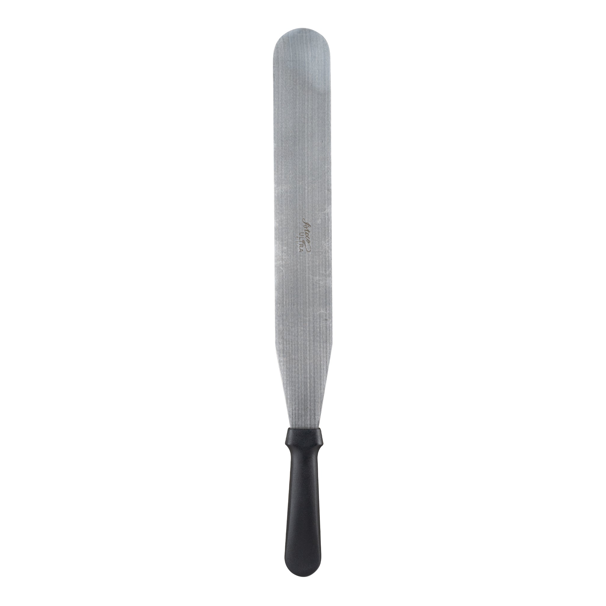 Ateco Straight Spatula, Black Plastic Handle