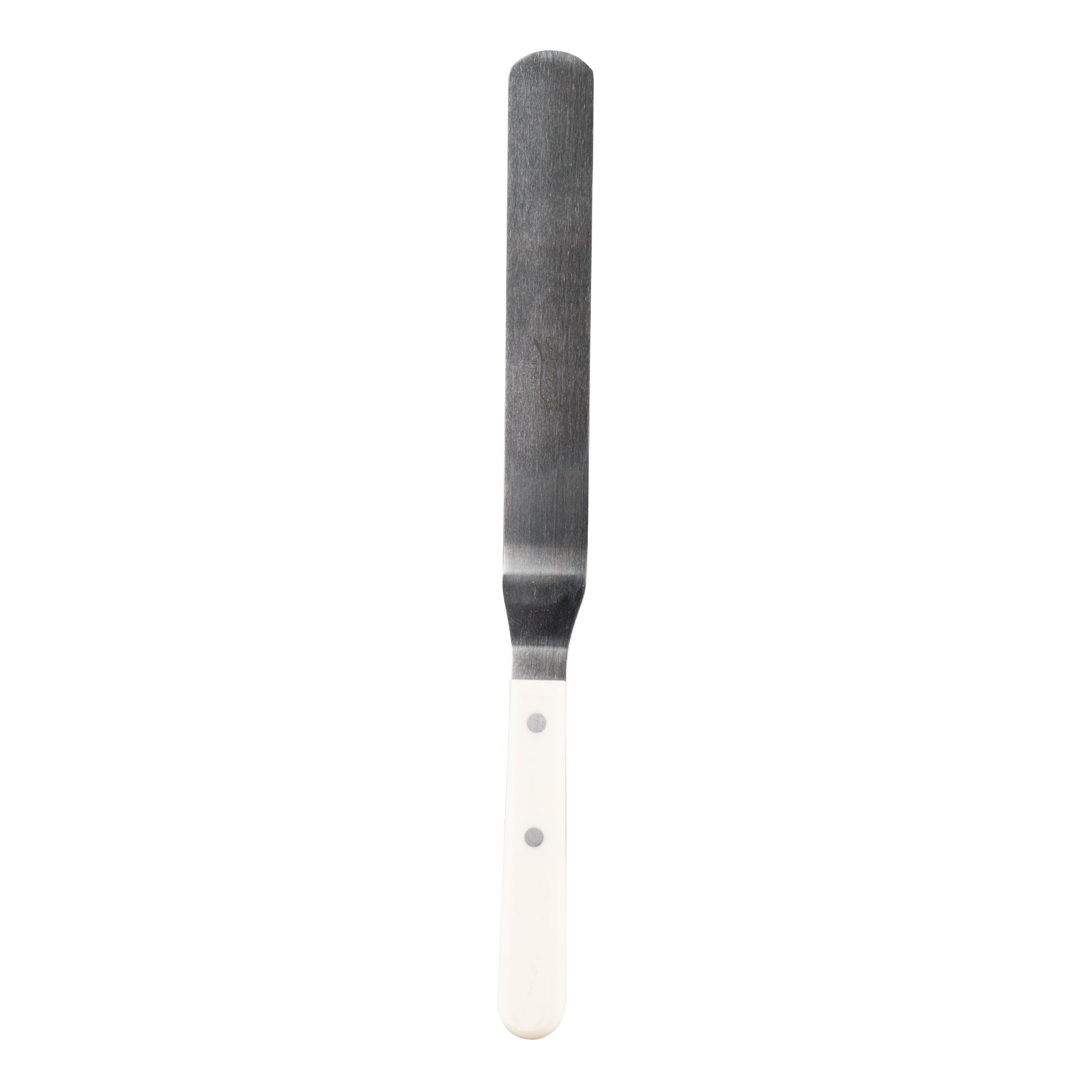 Ateco Offset Spatula, White POM Handle, 9.75"