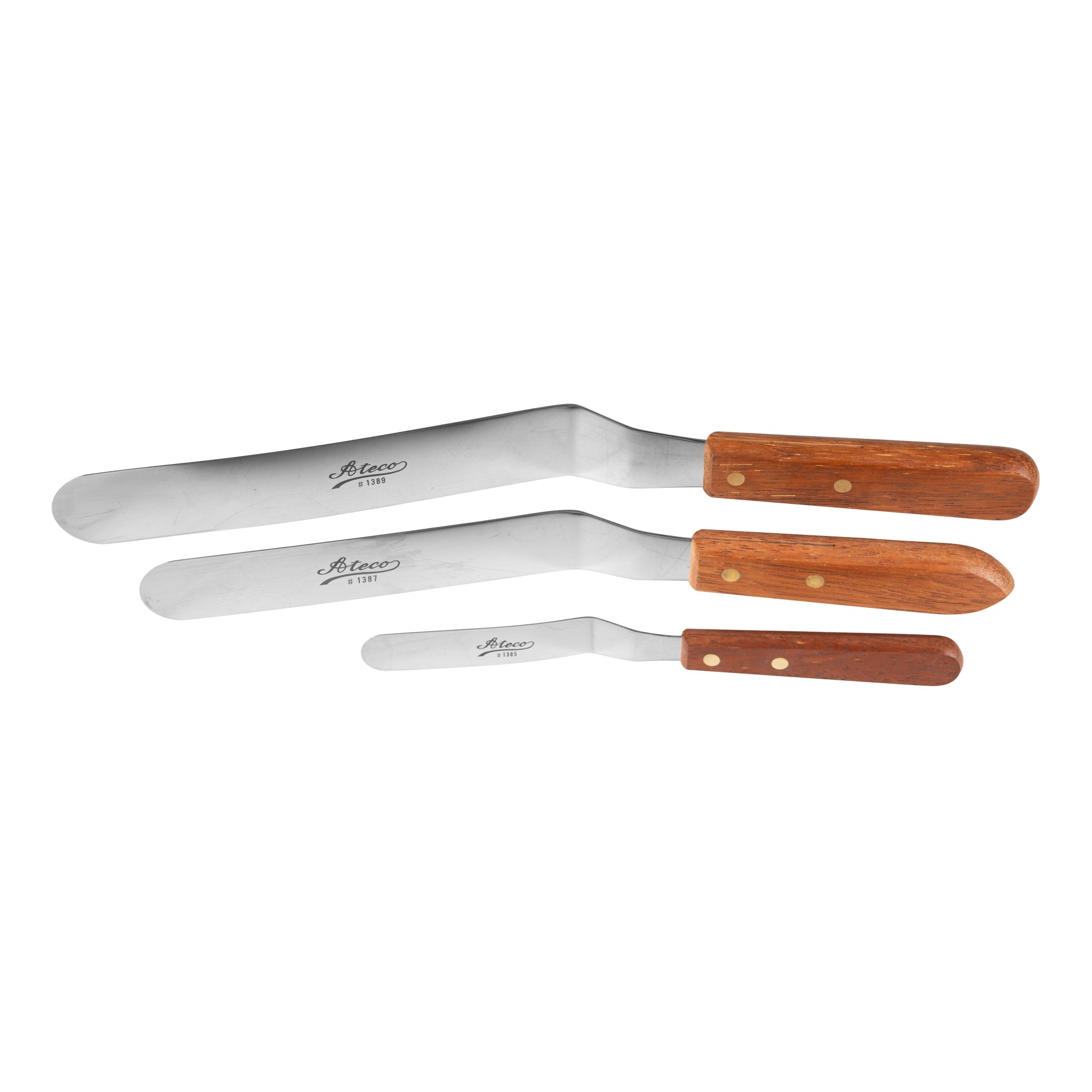 Ateco Offset Spatula, Wood Handle