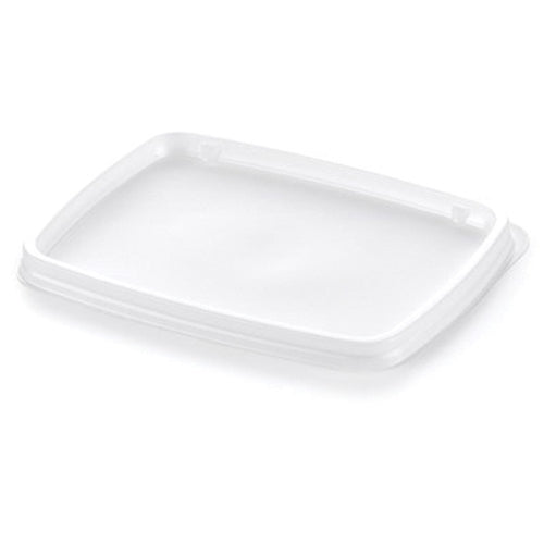 Aladdin Temp-Rite Disposable Non-Vented Rectangular Lid For 8 oz Soup Bowl, White (3000-pack)
