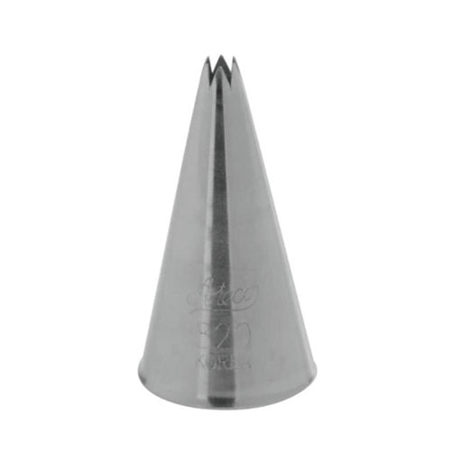 Ateco Open Star Piping Tip, Stainless Steel