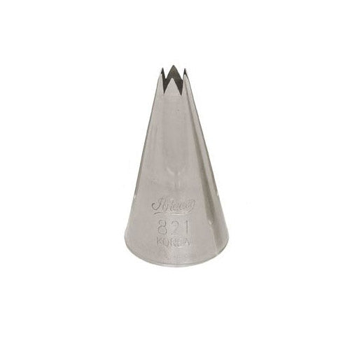 Ateco Open Star Piping Tip, Stainless Steel