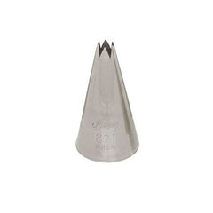 Ateco Open Star Piping Tip, Stainless Steel