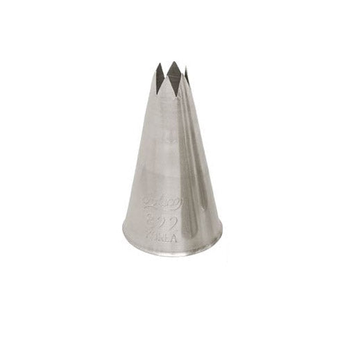 Ateco Open Star Piping Tip, Stainless Steel