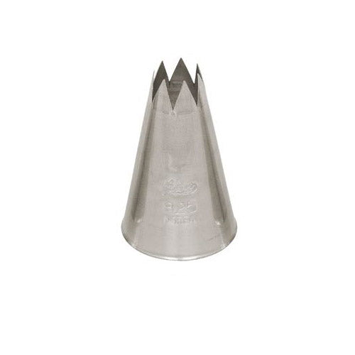 Ateco Open Star Piping Tip, Stainless Steel