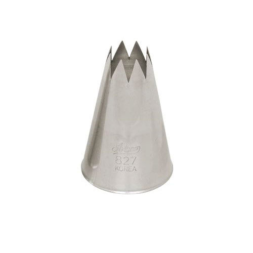 Ateco Open Star Piping Tip, Stainless Steel