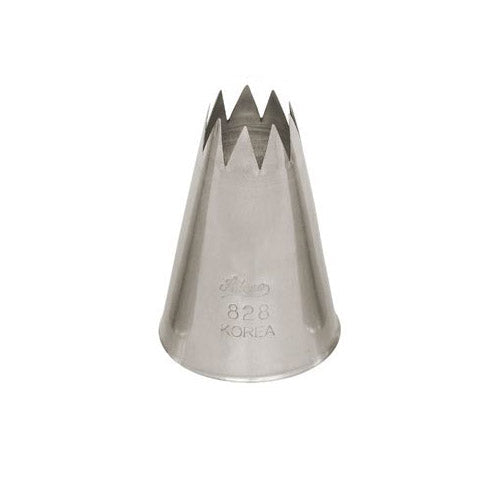 Ateco Open Star Piping Tip, Stainless Steel