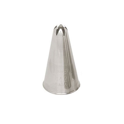 Ateco Closed Star Piping Tip, Stainless Steel