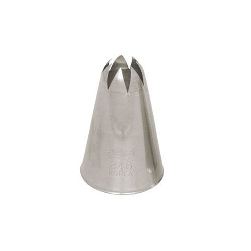 Ateco Closed Star Piping Tip, Stainless Steel