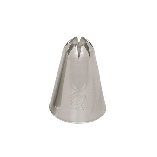 Ateco Closed Star Piping Tip, Stainless Steel