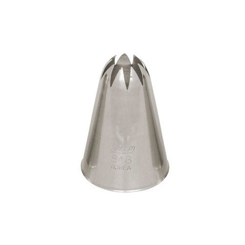 Ateco Closed Star Piping Tip, Stainless Steel