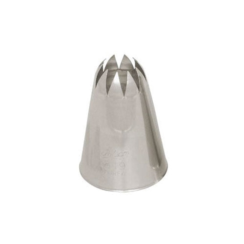 Ateco Closed Star Piping Tip, Stainless Steel