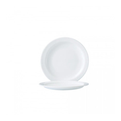 Arcoroc Restaurant White Narrow Rim Bread & Butter Plate, 6" (24-pack)