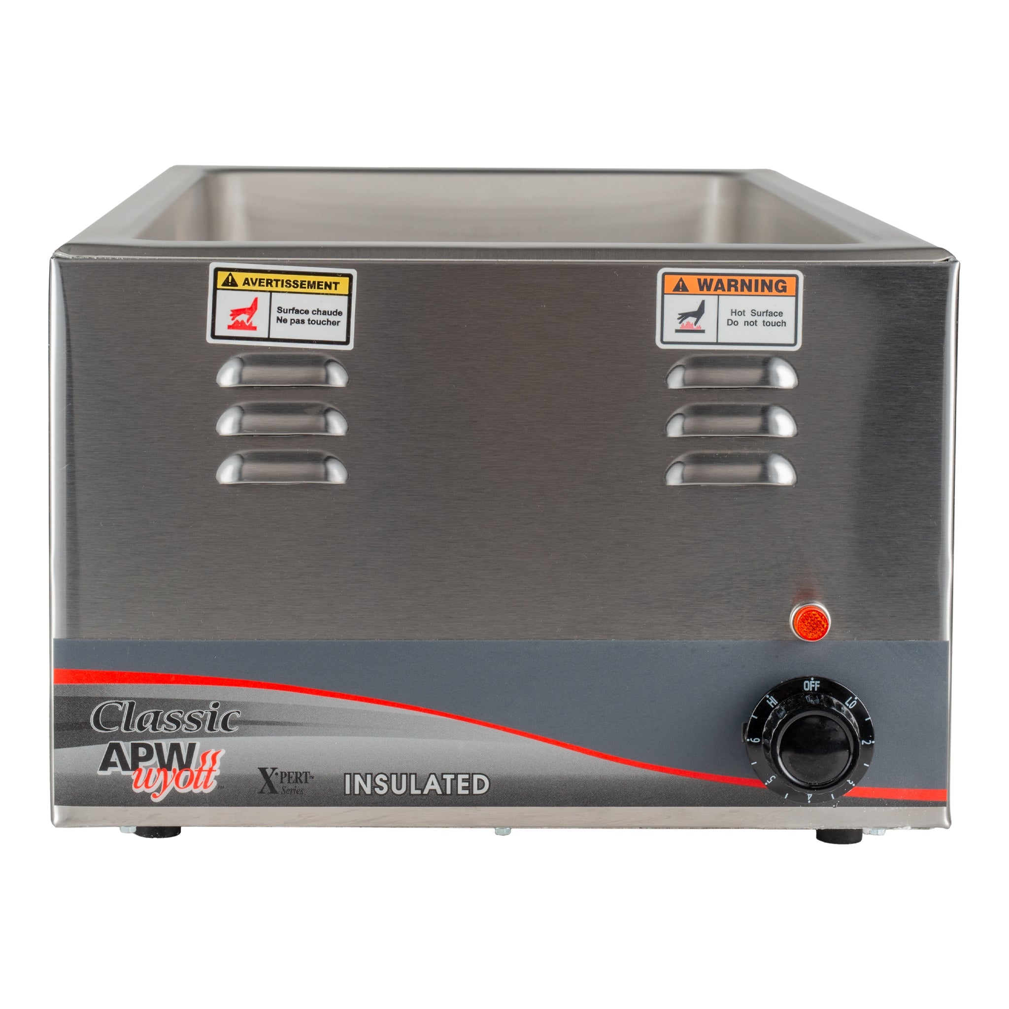APW Wyott W-3VI XPert Classic Full Size Countertop Food Warmer, 22 qt, 120V