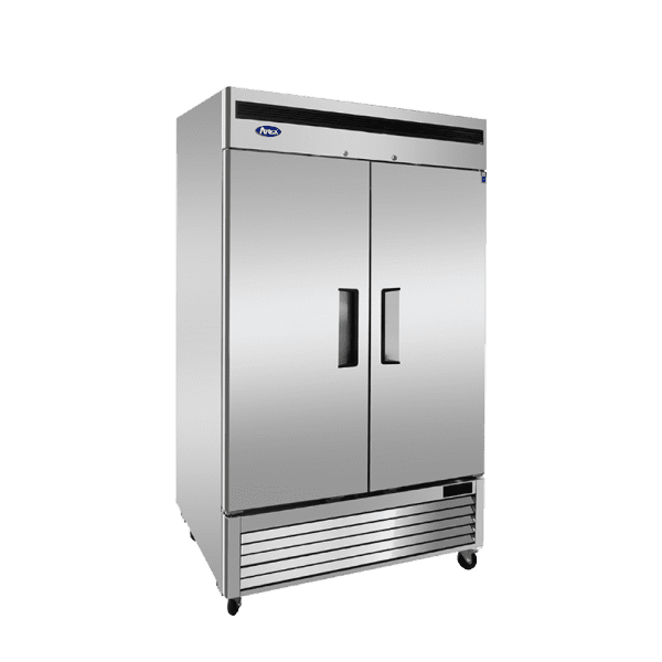 Atosa MBF8503GR Bottom Mount Double Stainless Steel Door Reach-In Freezer, 55", 115/60/1