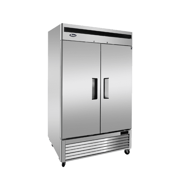 Atosa MBF8507GR Bottom Mount Double Stainless Steel Door Reach-In Refrigerator, 55", 115/60/1