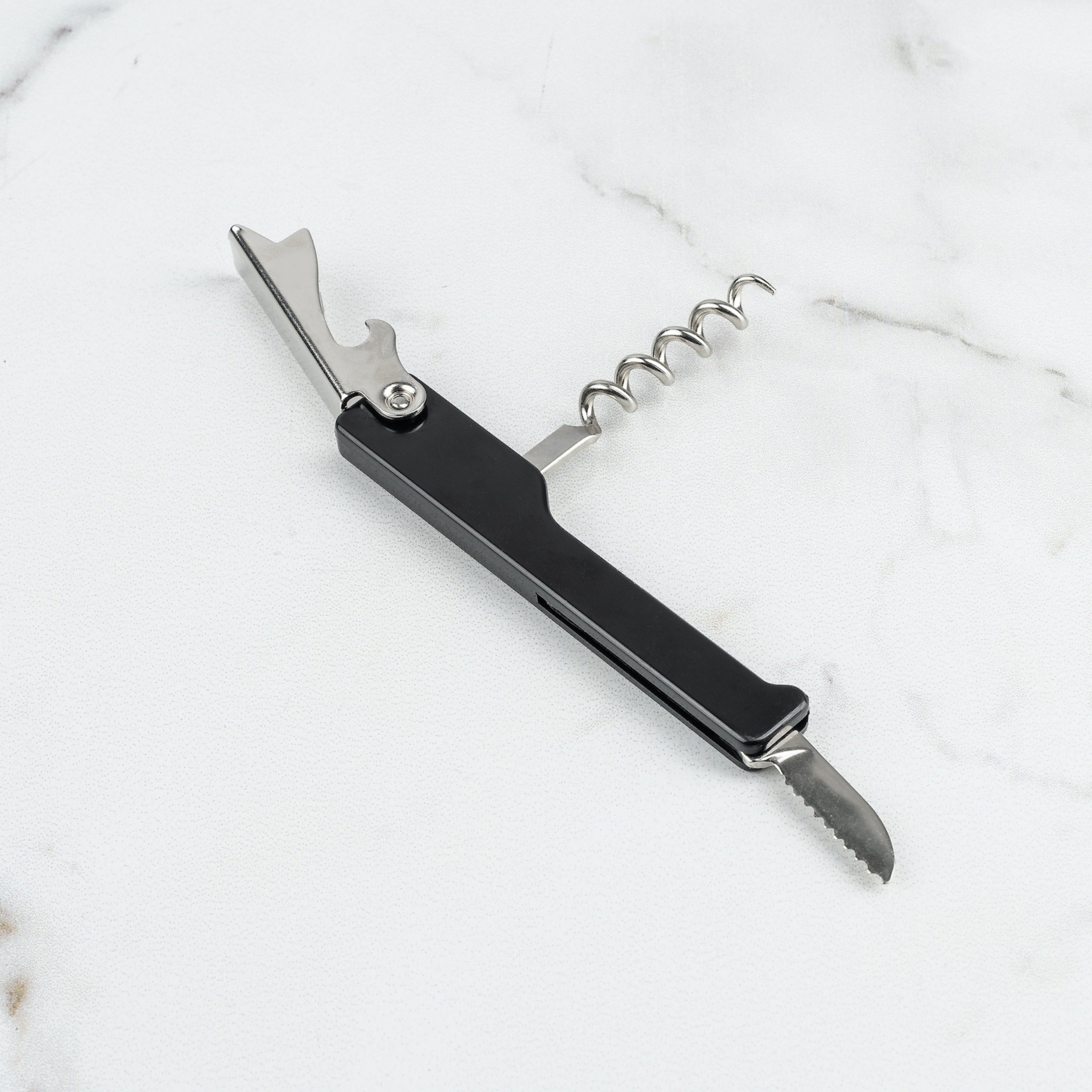 Browne Bar Mate Corkscrew, 4.5", Black