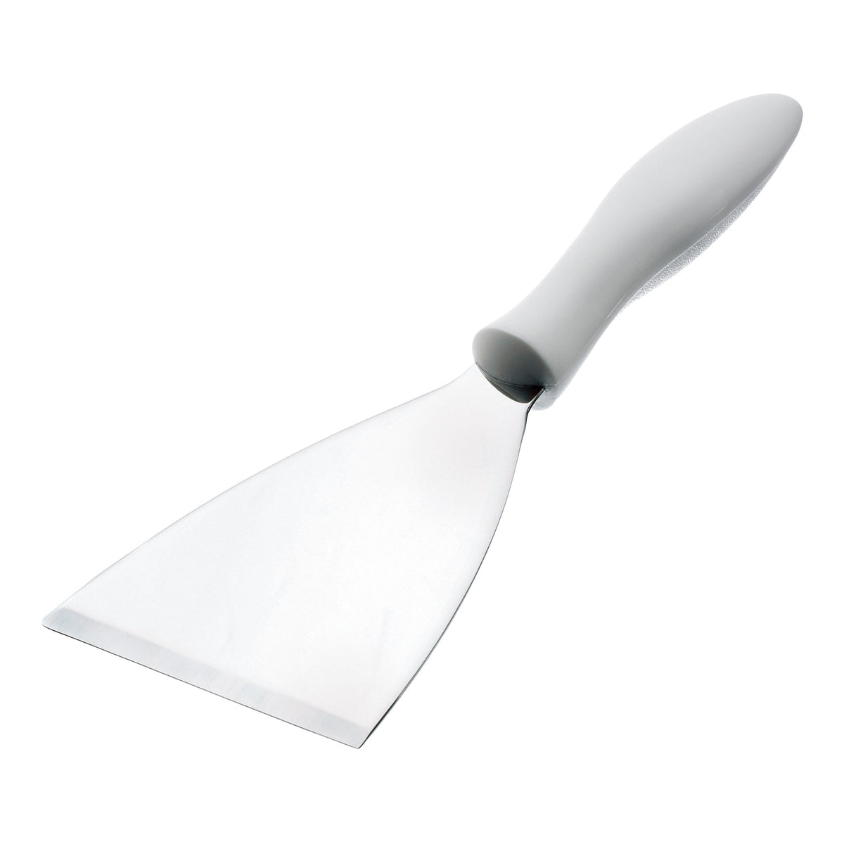 Browne Beveled Scraper, 4" x 4.5" Blade, White Handle