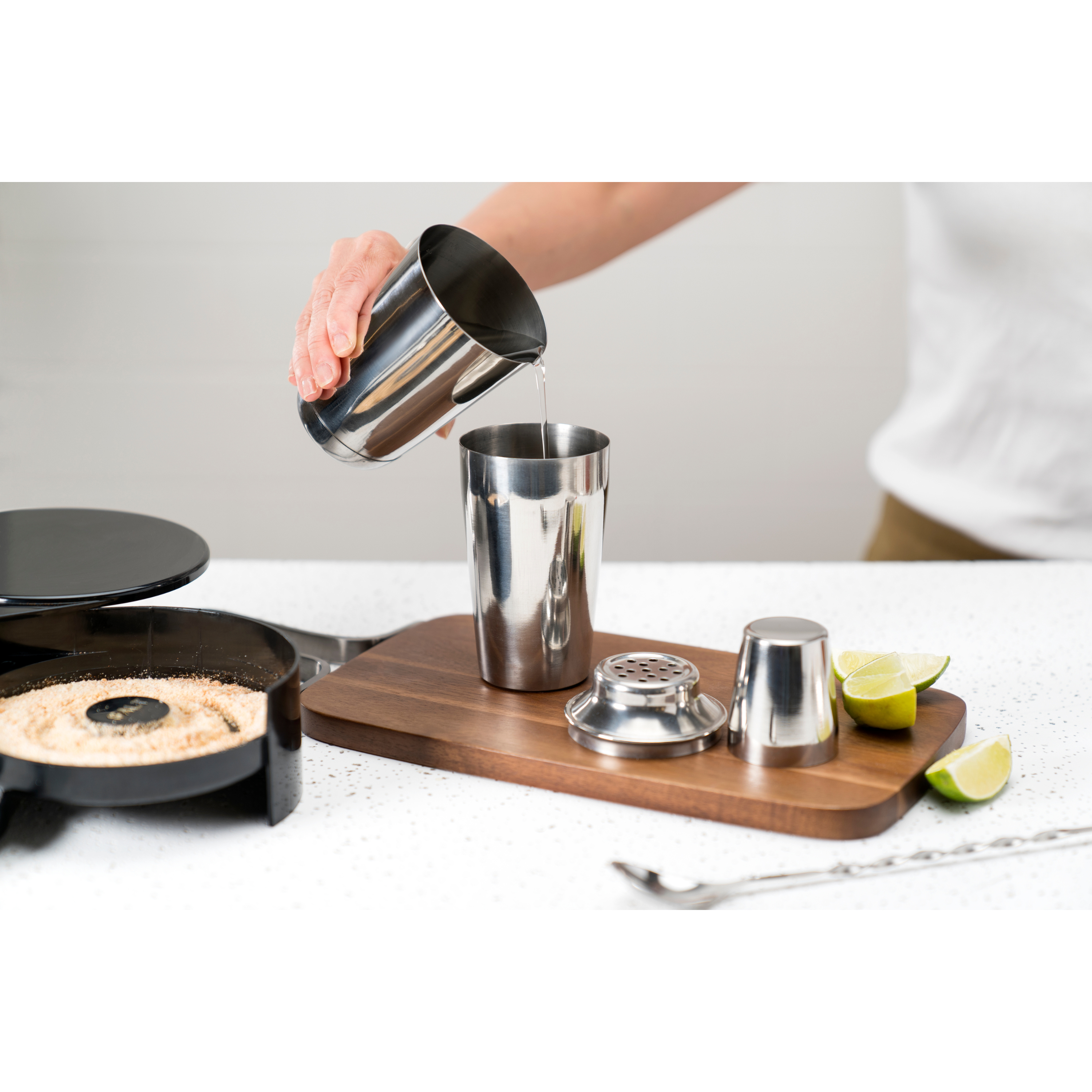 Browne Cocktail Shaker 3 Piece Set, Stainless Steel