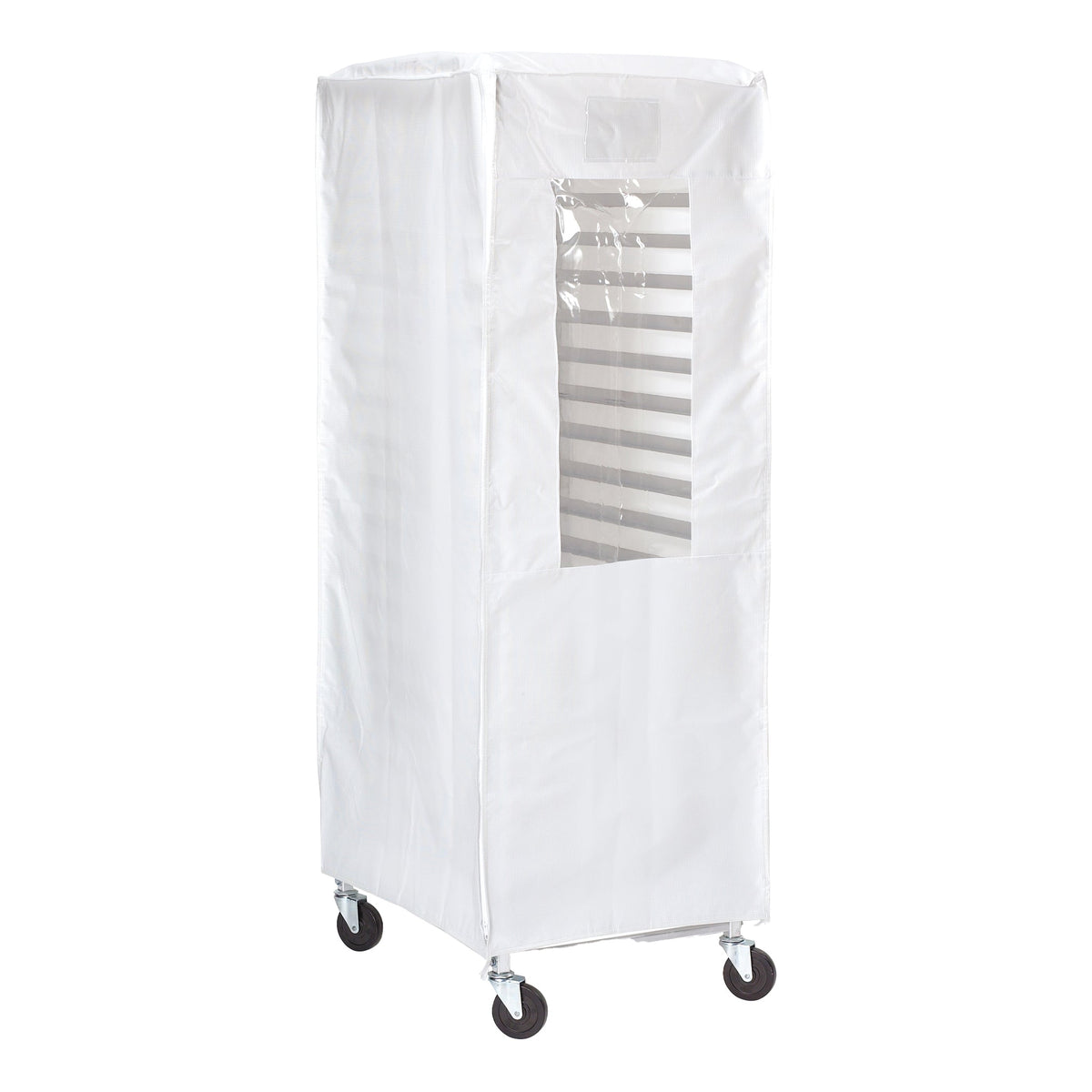 Browne Bun Pan Rack Cover, Heavy Duty,  White w Window