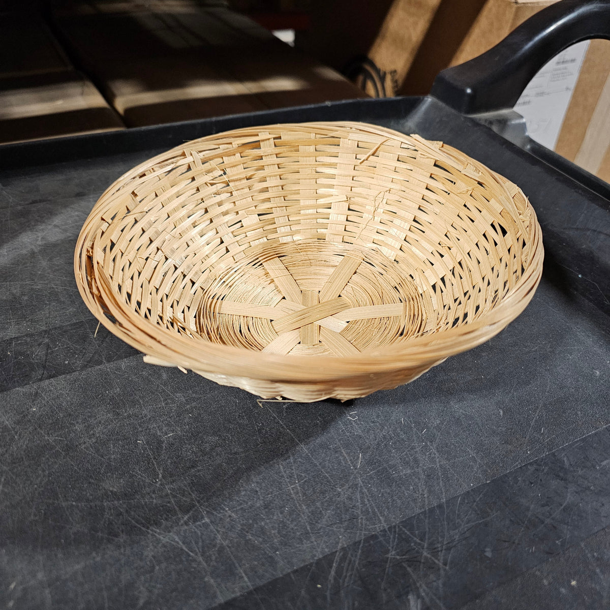 Almac Round Woven Basket, 8" x 2", FINAL SALE