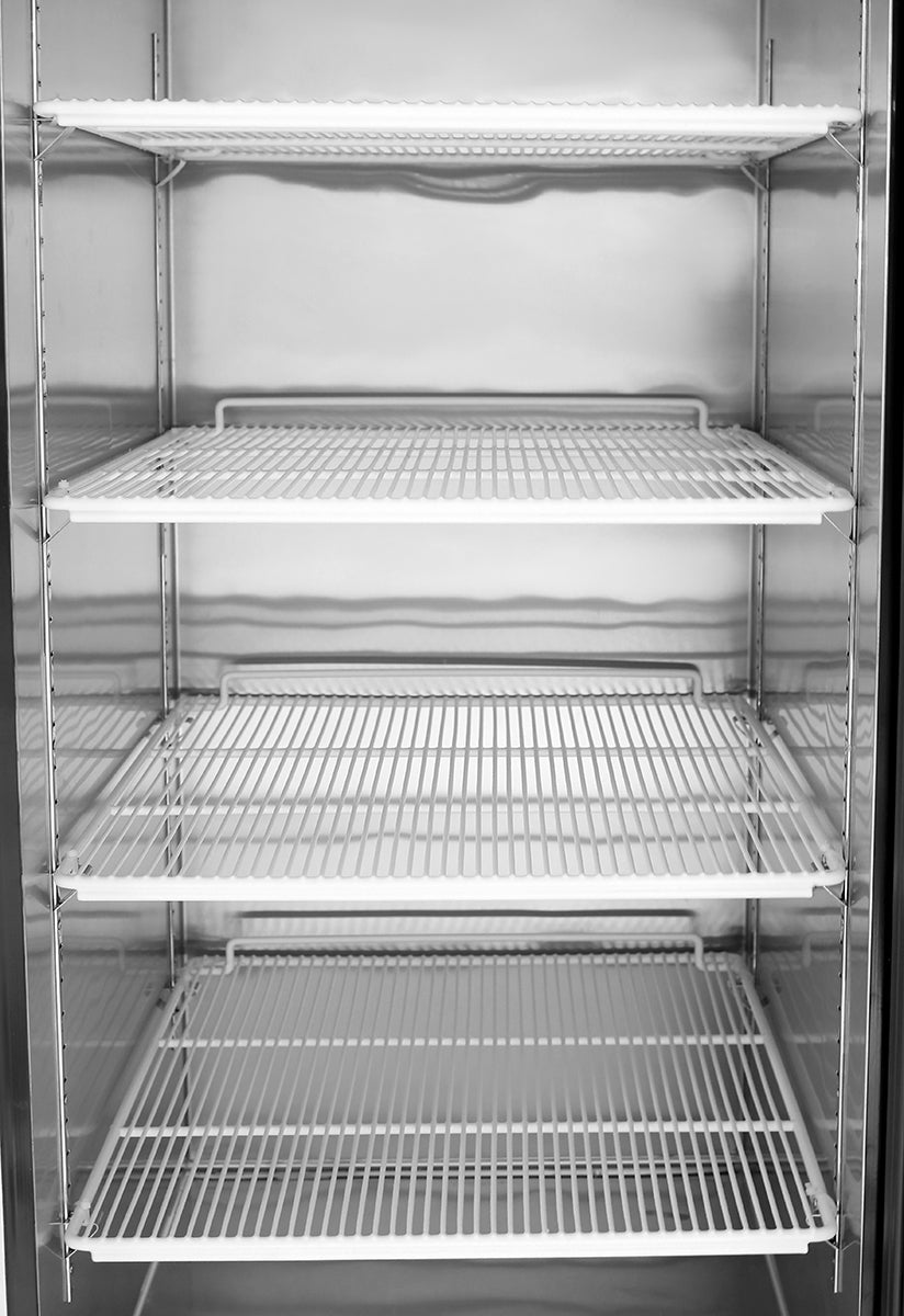 Atosa MCF8721ES Double Glass Door Merchandiser Freezer, 55", 115/60/1, Black