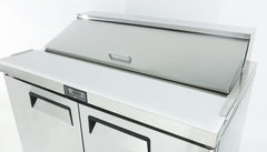 Atosa MSF8302GR Standard Top Double Door Sandwich Prep Table Refrigerator, 12 Pan, 48", 115/60/1