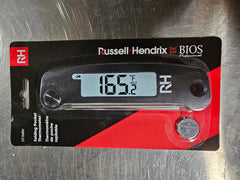 BIOS Folding Digital Pocket Thermometer with Russell Hendrix Logo, FINAL SALE
