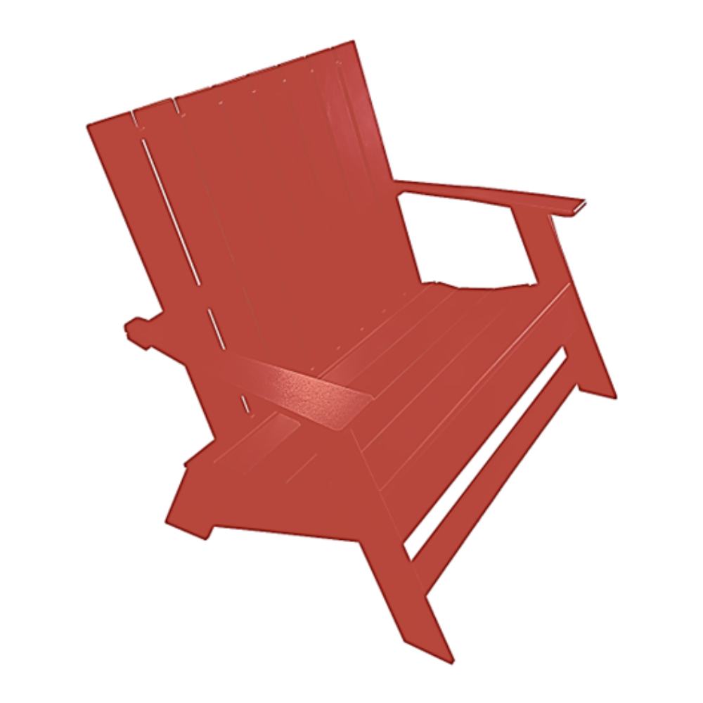 Beaver Springs Modern Adirondack Bench