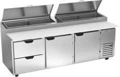 Beverage-Air DPD93HC-2 Two Drawer Two Door Pizza Prep Table, 93"